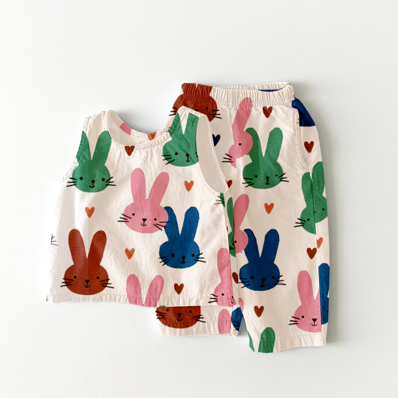 Baby Toddler Colorful Rabbit 2 Piece