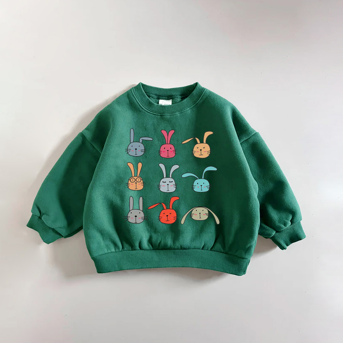 Baby & Kids Colorful Rabbit Pattern Sweatshirt