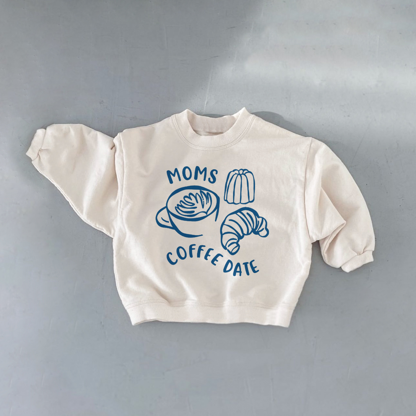 MOM'S COFFEE DATE Baby Coffee Bresd Sweatshirt