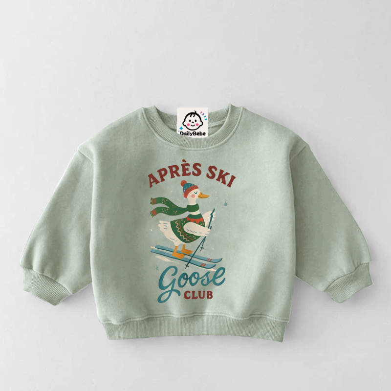 APRES SKI GOOSE CLUB Baby & Kids Goose Pattern Sweatshirt