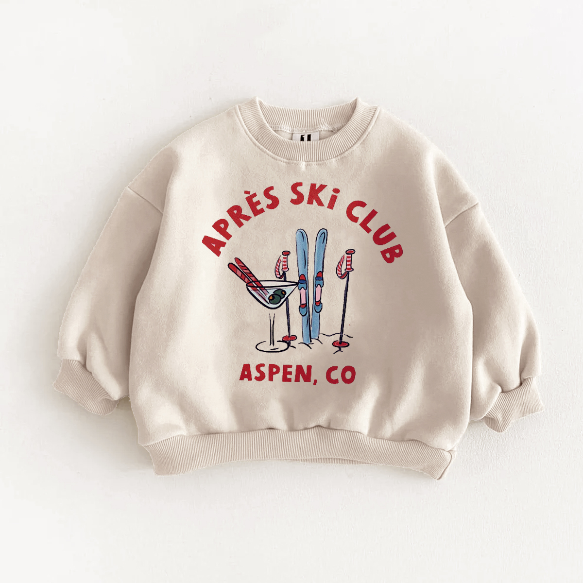 SILLY GOOSE APRES SKI CLUB Baby & Kids Pattern Sweatshirt