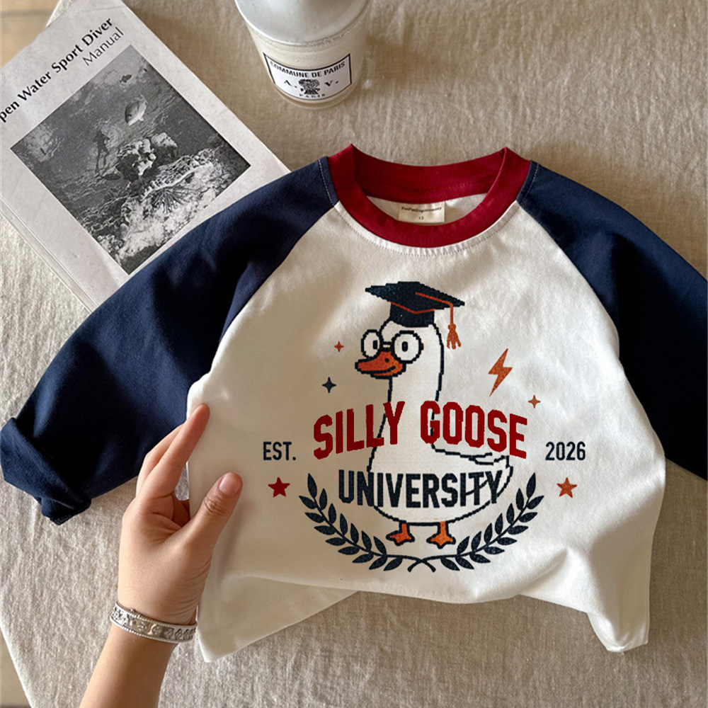 SILLY GOOSE UNIVERSITY Baby & Kids Color-blocked T-Shirt
