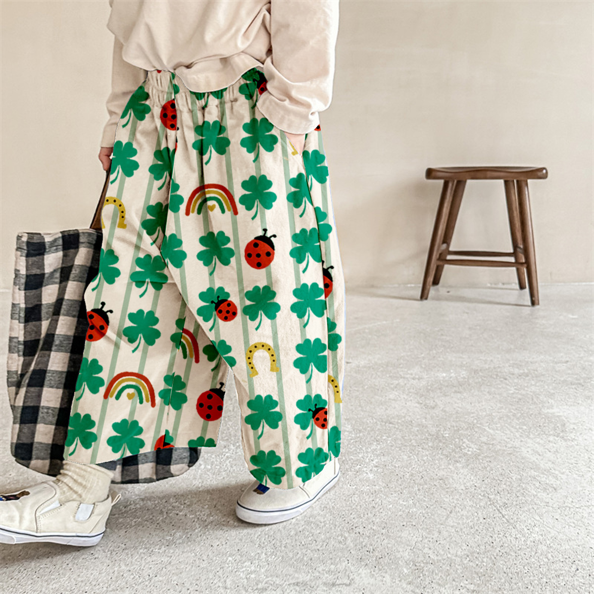 Baby & Kids Ladybug 4 Clover Pattern Pants