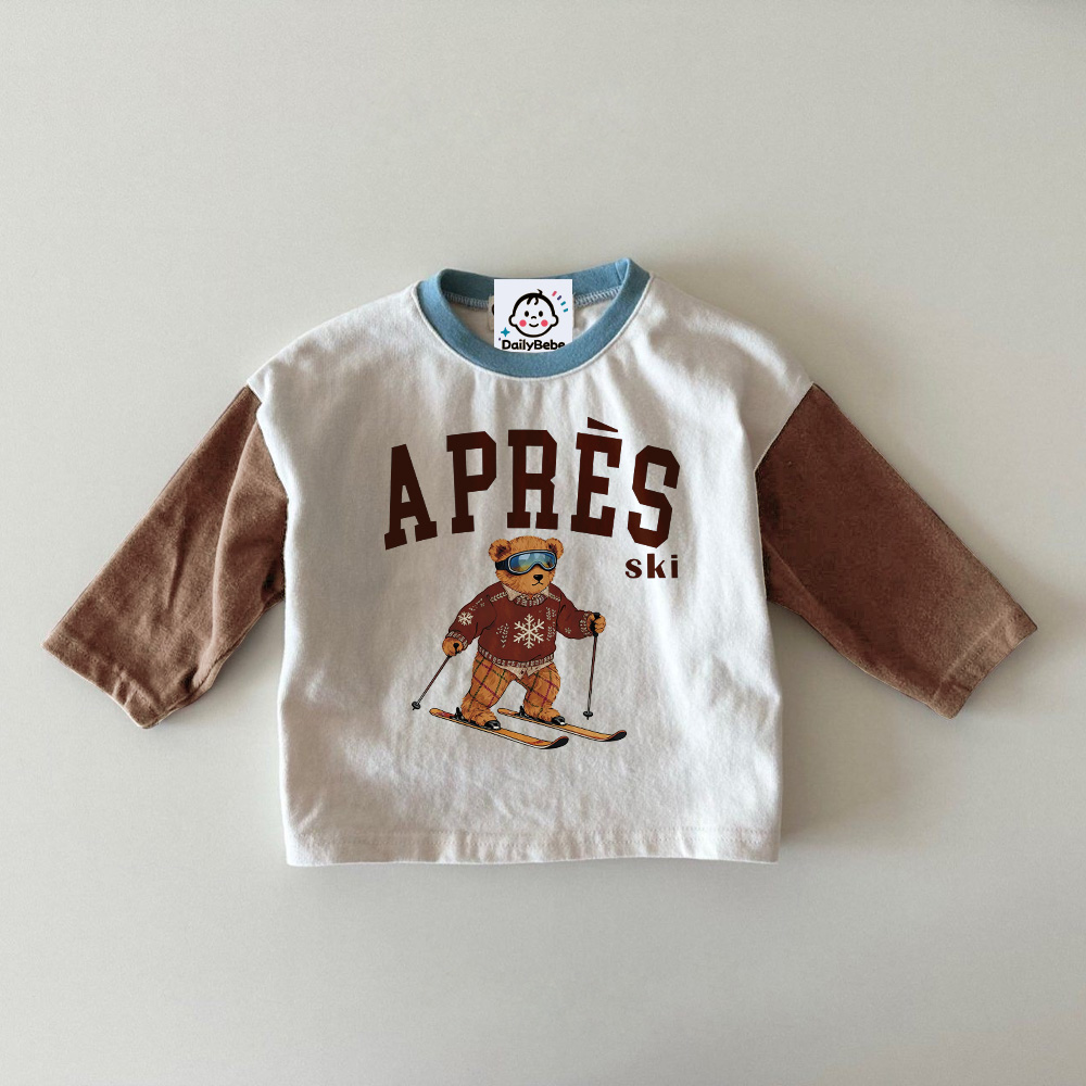 APRES SKI Baby & Kids Bear Pattern T-Shirt