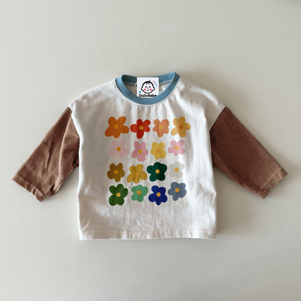 [Baby & Kids Flowers Pattern T-Shirt