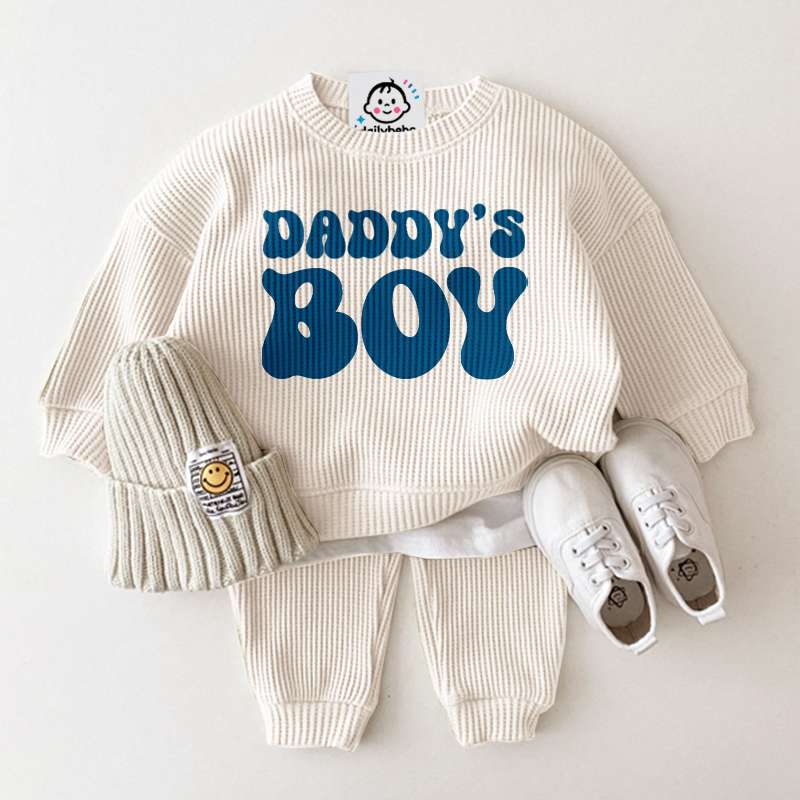 DADDY'S BOY Baby Toddler Waffle Set