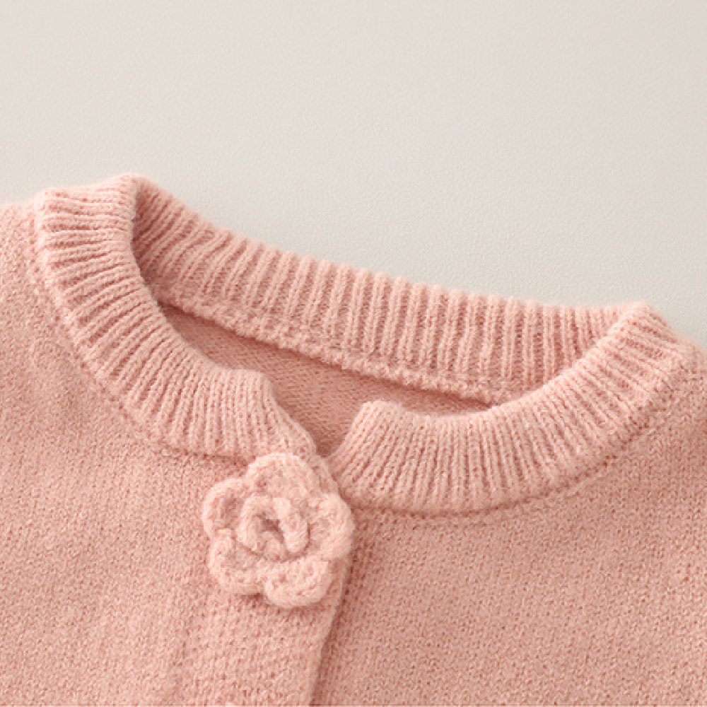 Kids Flowers Sweater 3-Piece Set