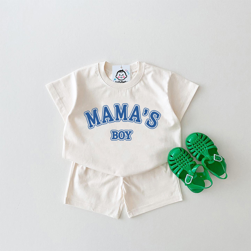MAMA'S BOY Baby Slogan Set