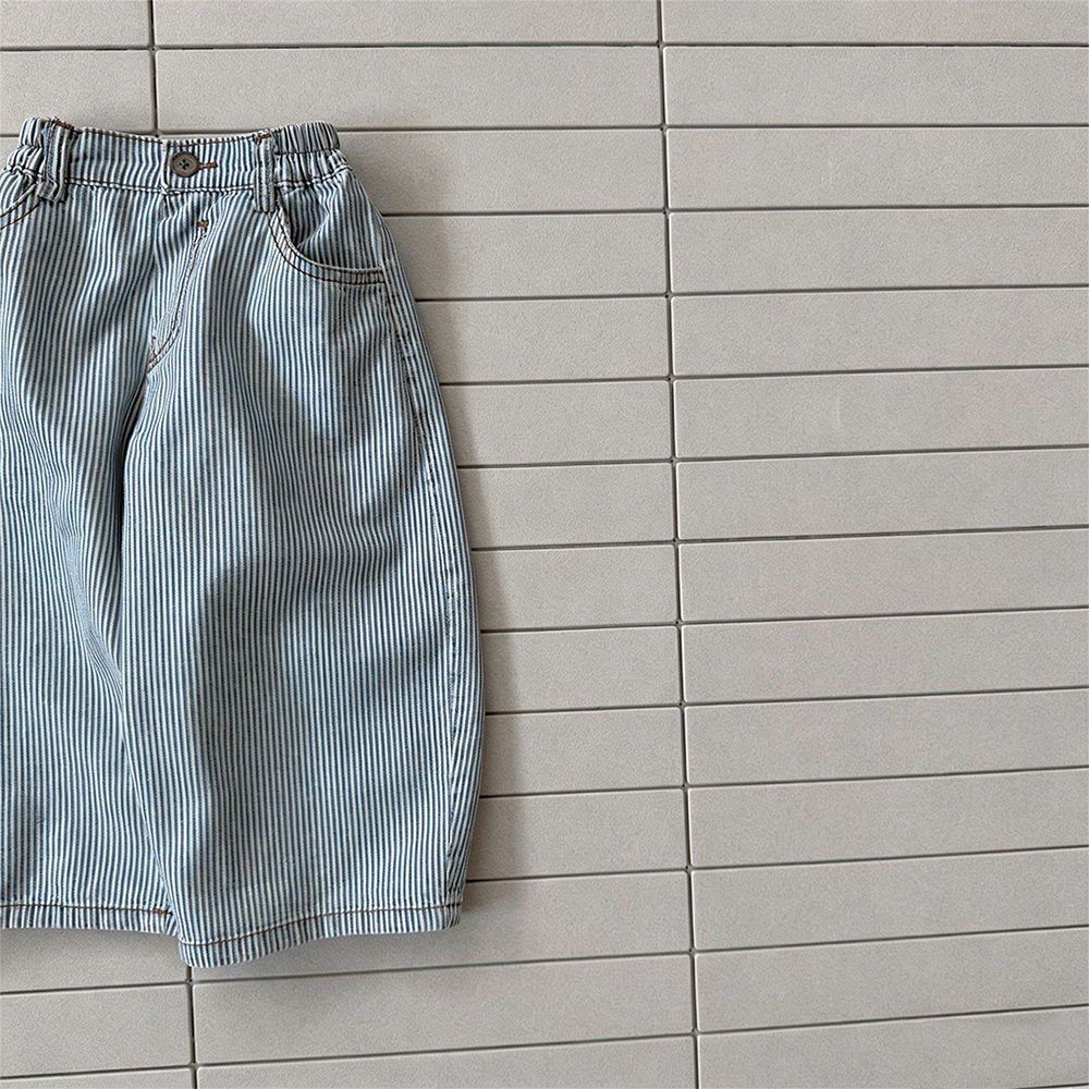 Baby & Kids Stripe Denim Pants