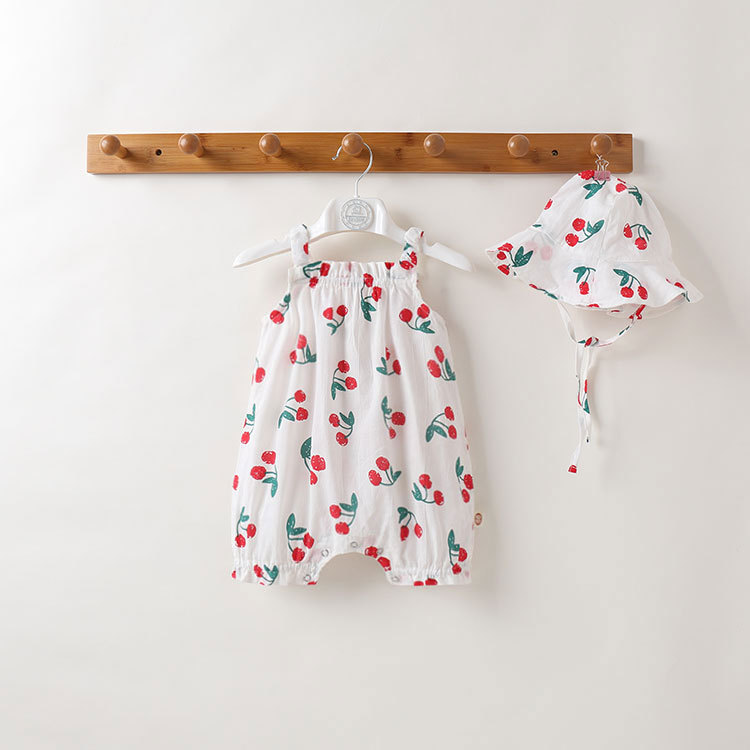 [Copy]Baby Rabbit Overall and Hat Set