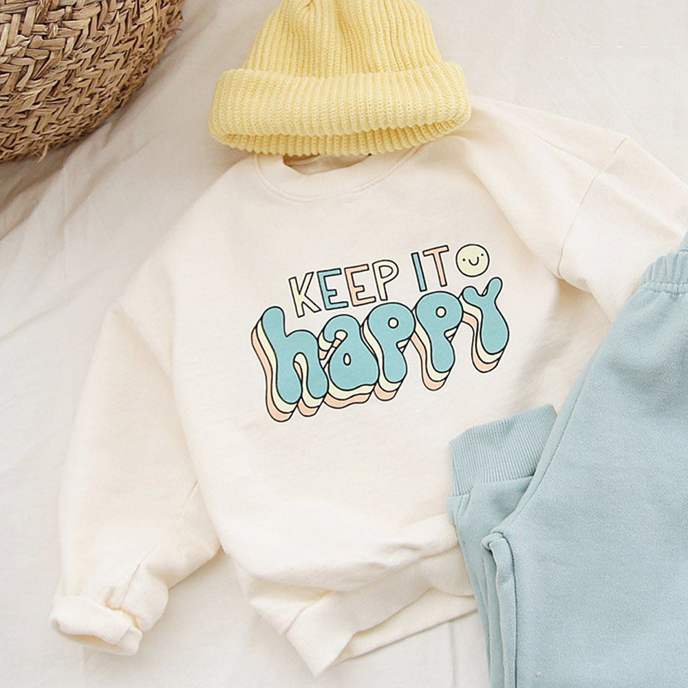 KEEP IT HAPPY Toddler Slogan T-shirt