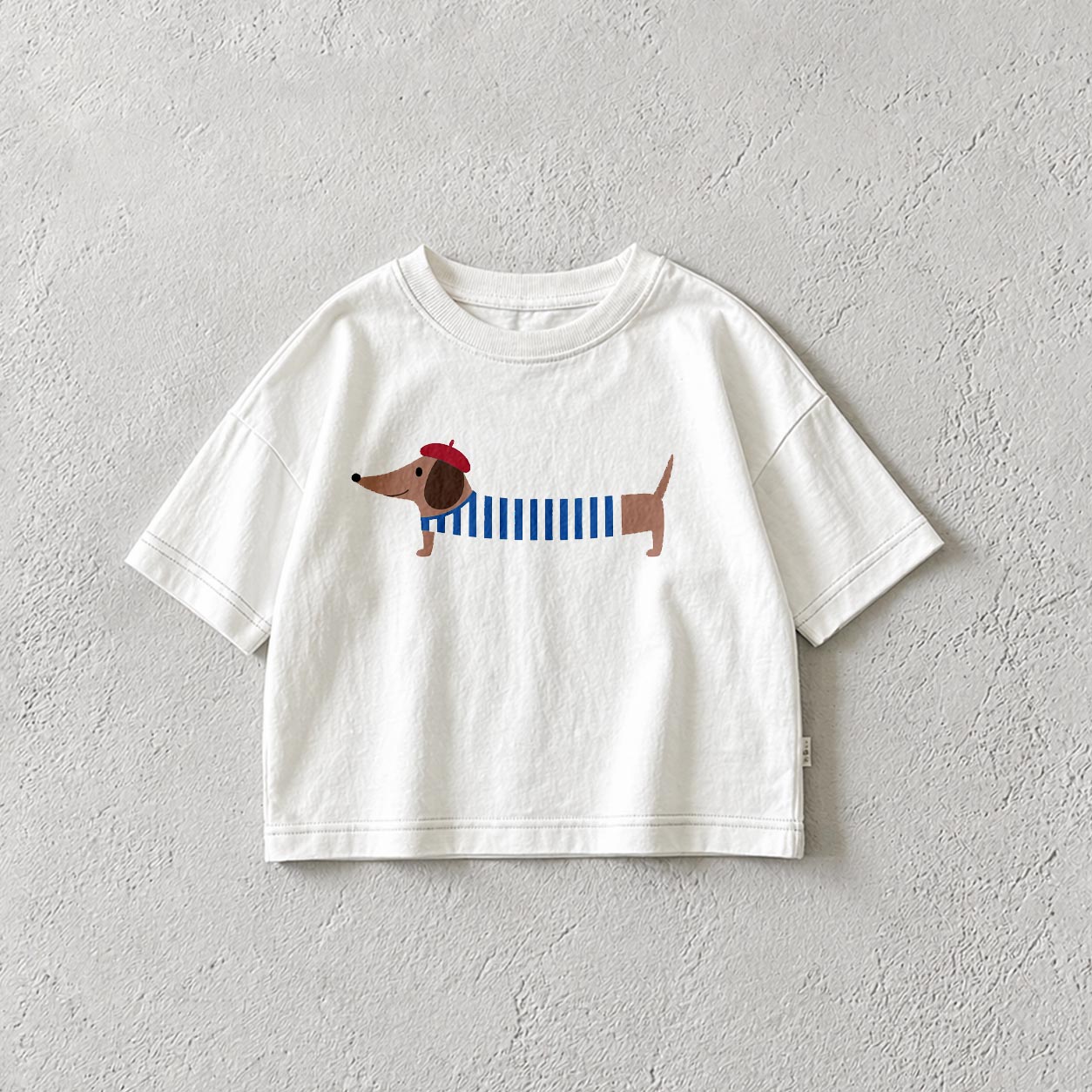 Baby & Kids Striped Dachshund T-Shirt (6M-12Y)