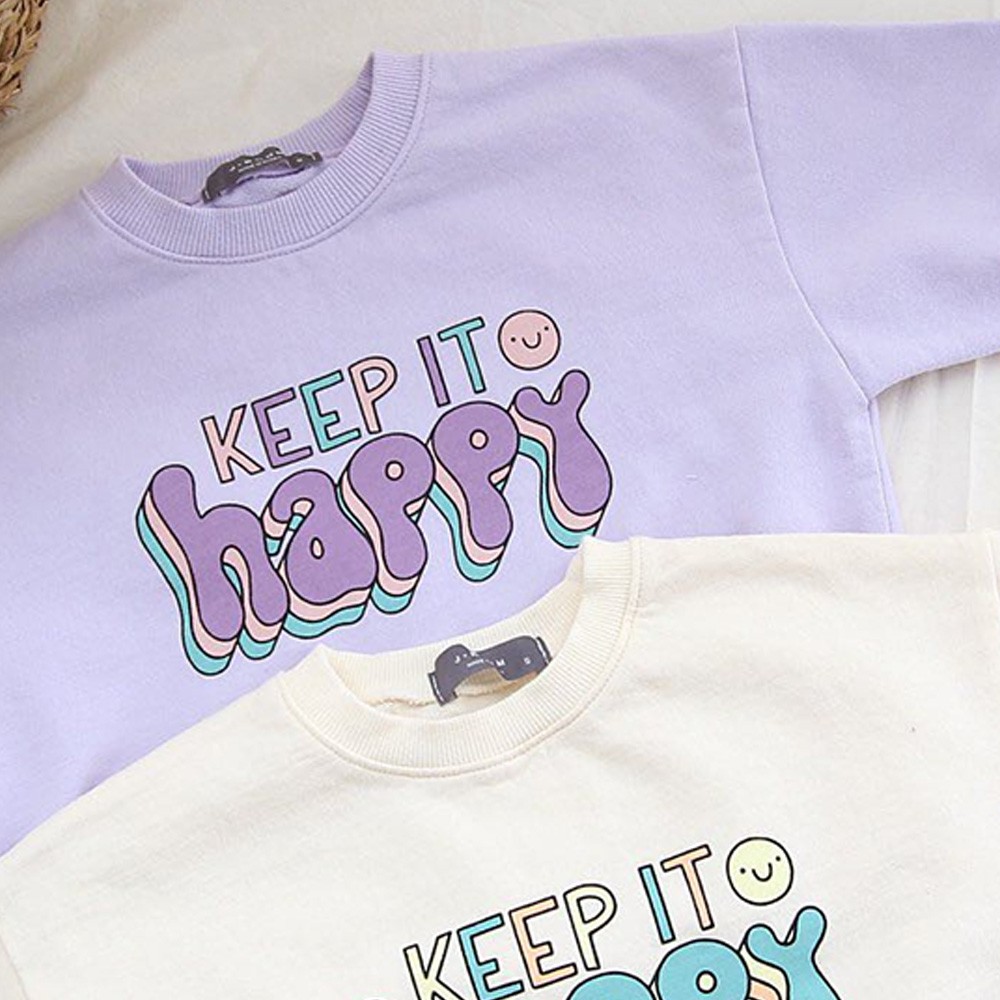 KEEP IT HAPPY Toddler Slogan T-shirt