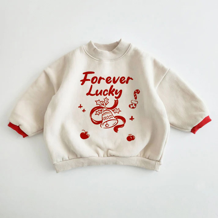 FOREVER LUCKY Baby Toddler Bell Sweatshirt
