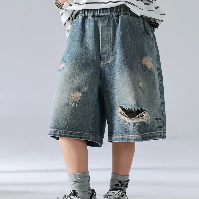Toddler Kid Fashion Denim Ripped Shorts