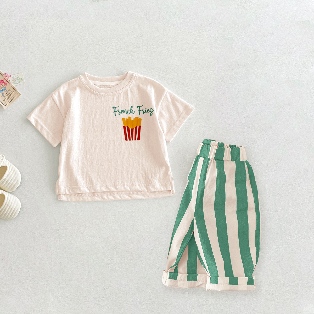 FRENCH FRIES 2-Piece Casual Pants Set