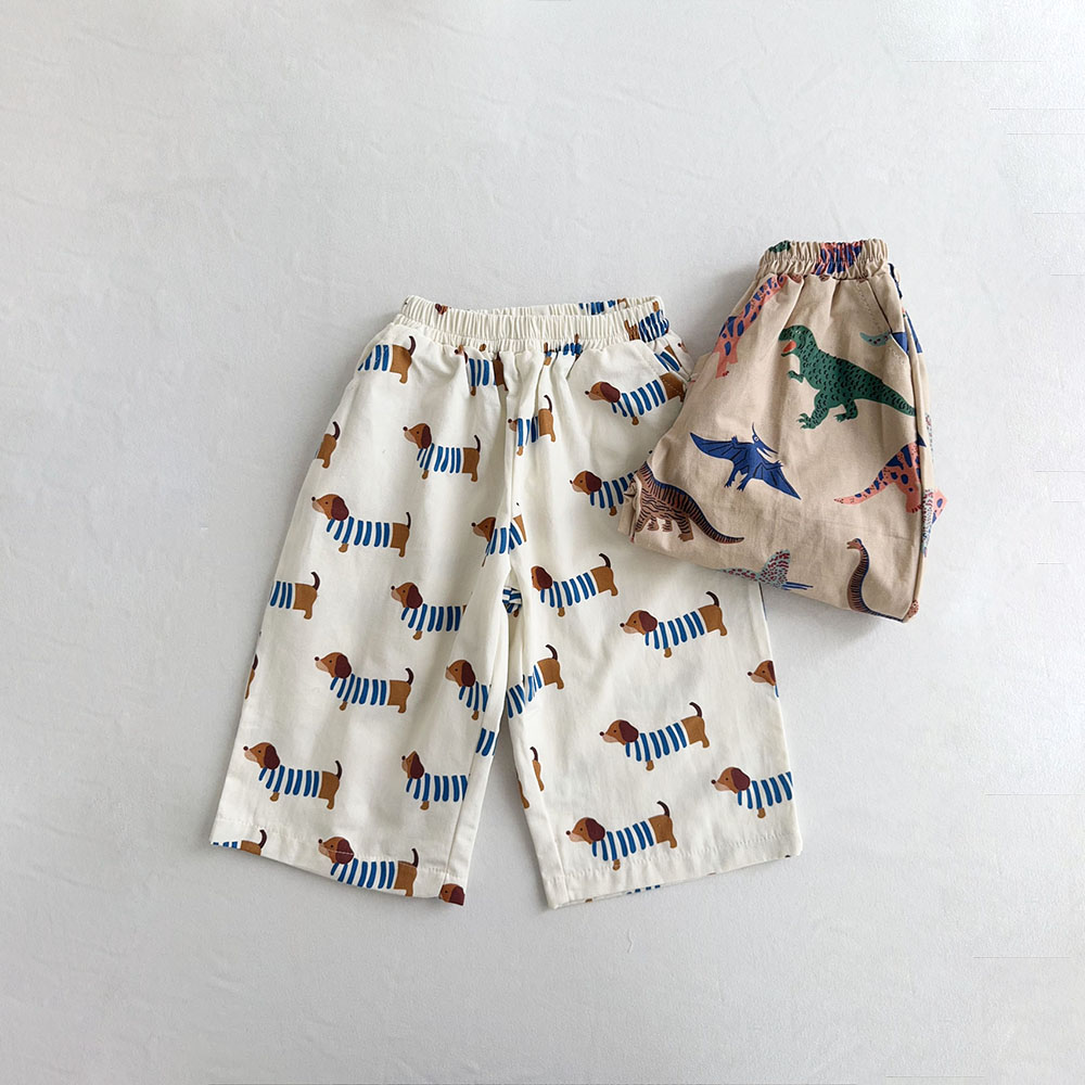Baby & Kids Dachshund Print Casual Pants