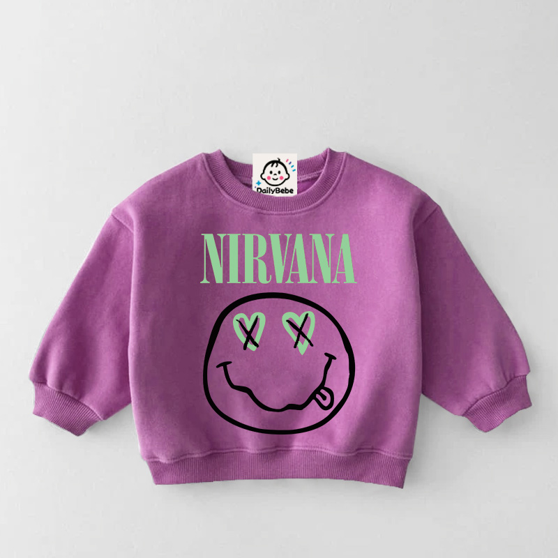 NIRVANA Baby Toddler Smiley Sweatshirt