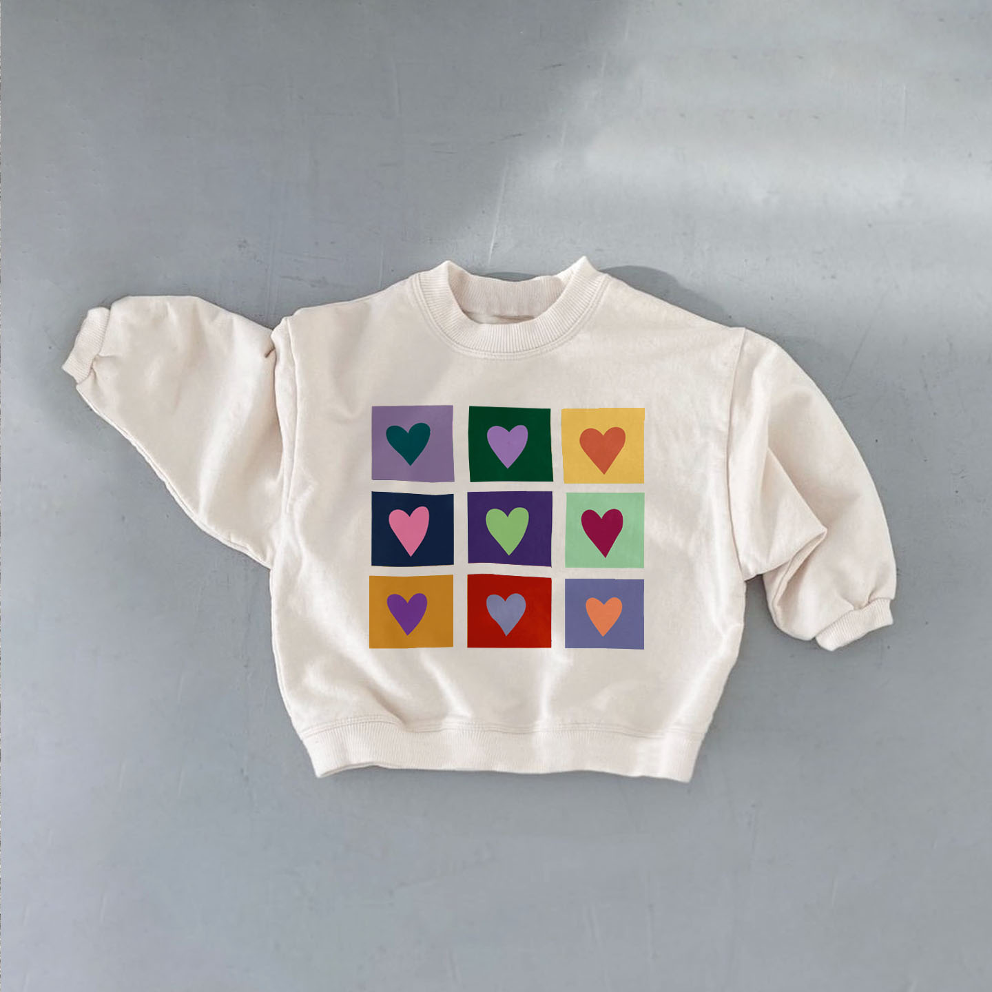 Baby & Kids Colorful Heart Sweatshirt