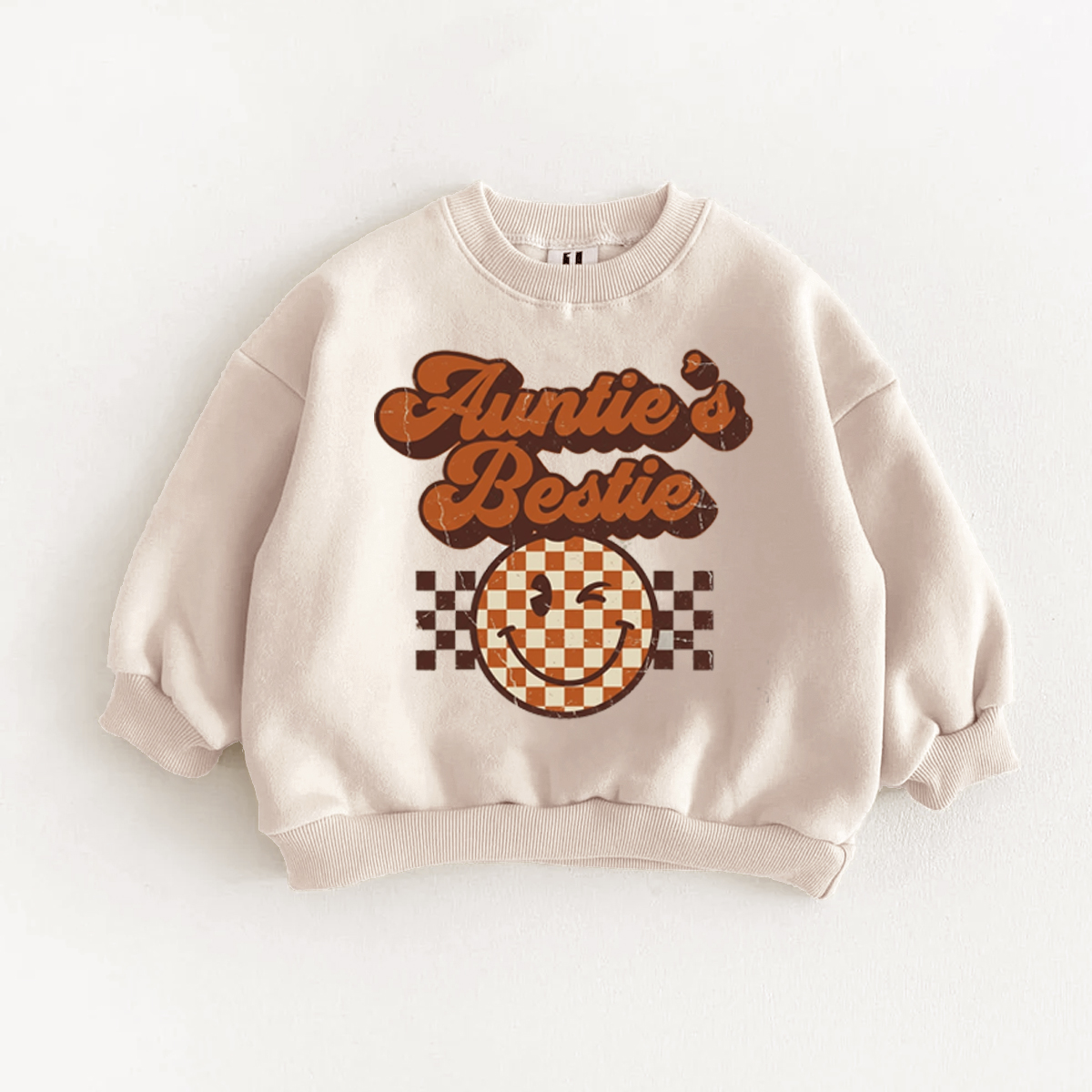 AUNTIE'S BESTIE Baby & Kids Smiley Sweatshirt