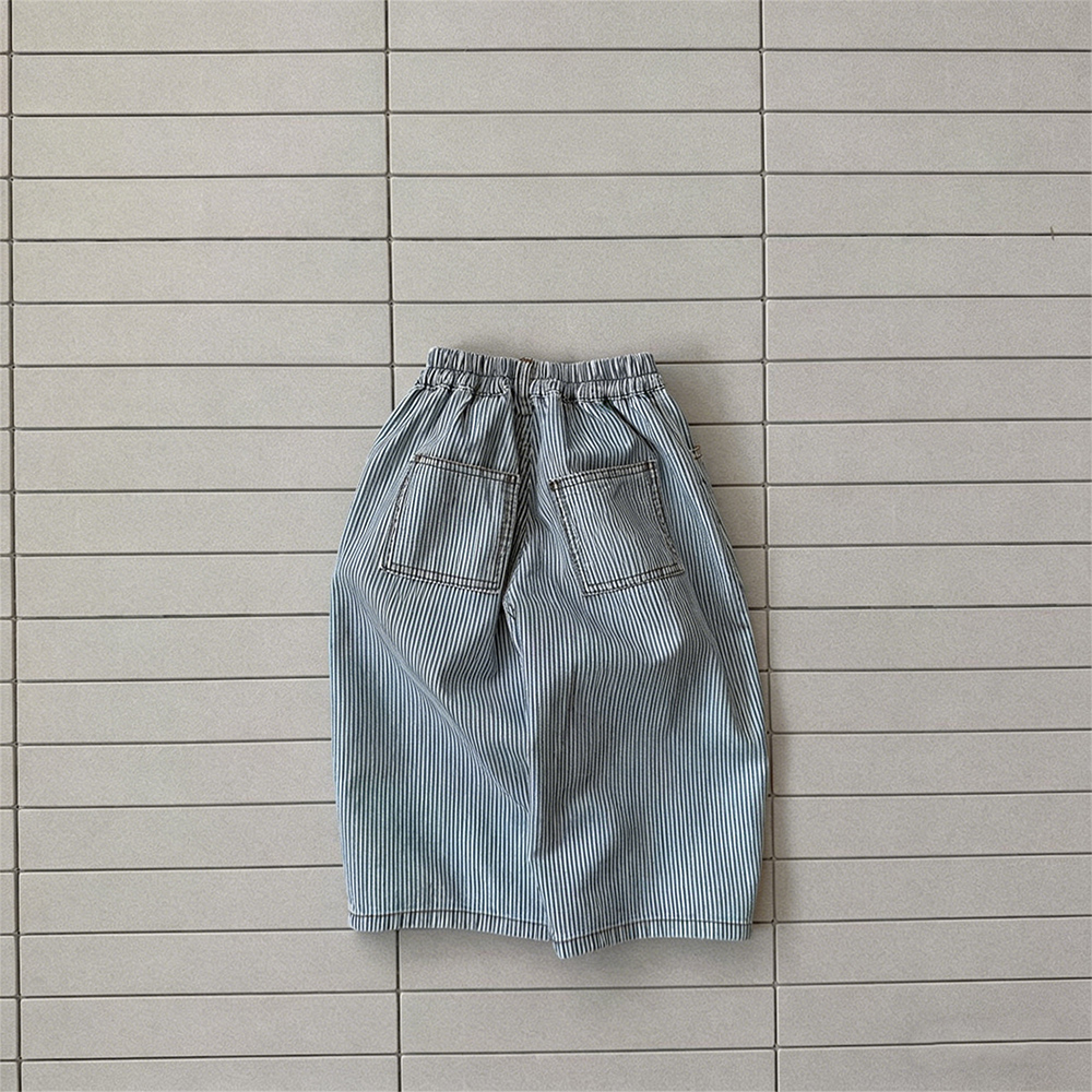 Baby & Kids Stripe Denim Pants