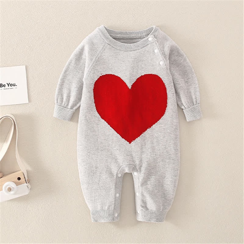Heart Knitted Romper