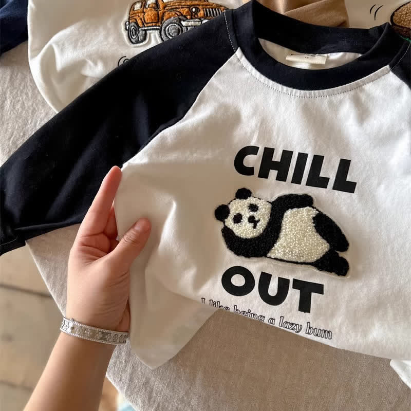 Boy Contrast Color Patchwork T-shirt