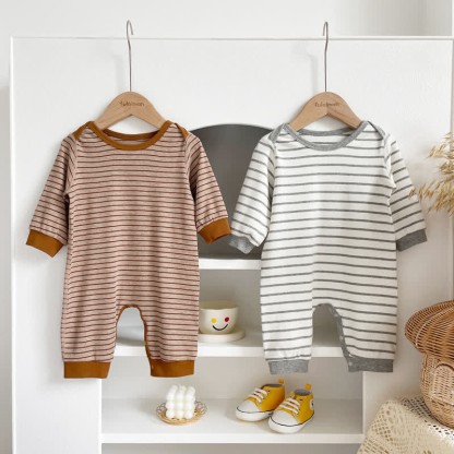 Baby Striped Casual Comfort Romper
