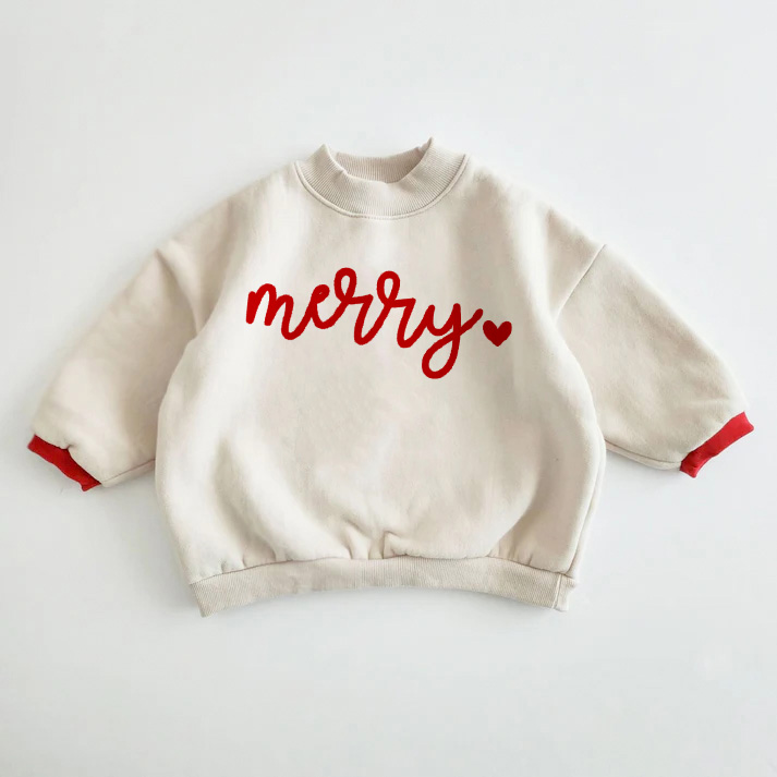 MERRY Baby Toddler Slogan Sweatshirt