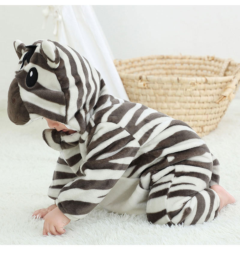 Baby Newborn Zebra Romper