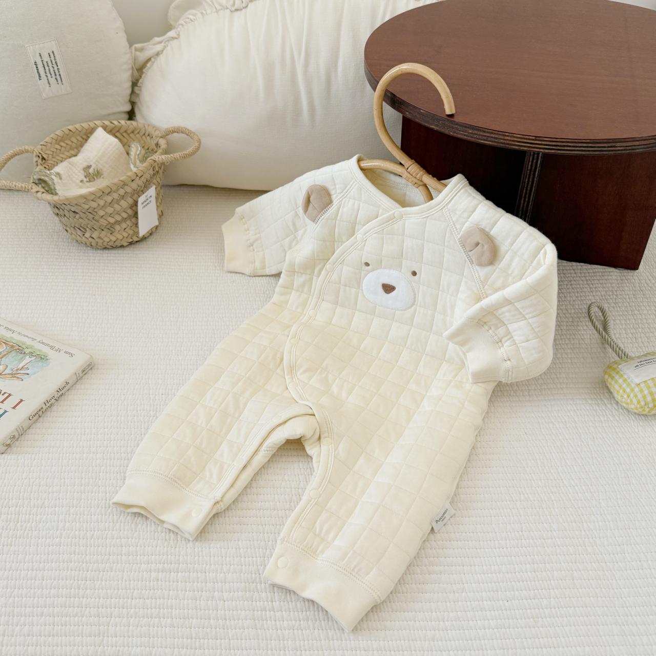 Baby Warm Bear Print Romper