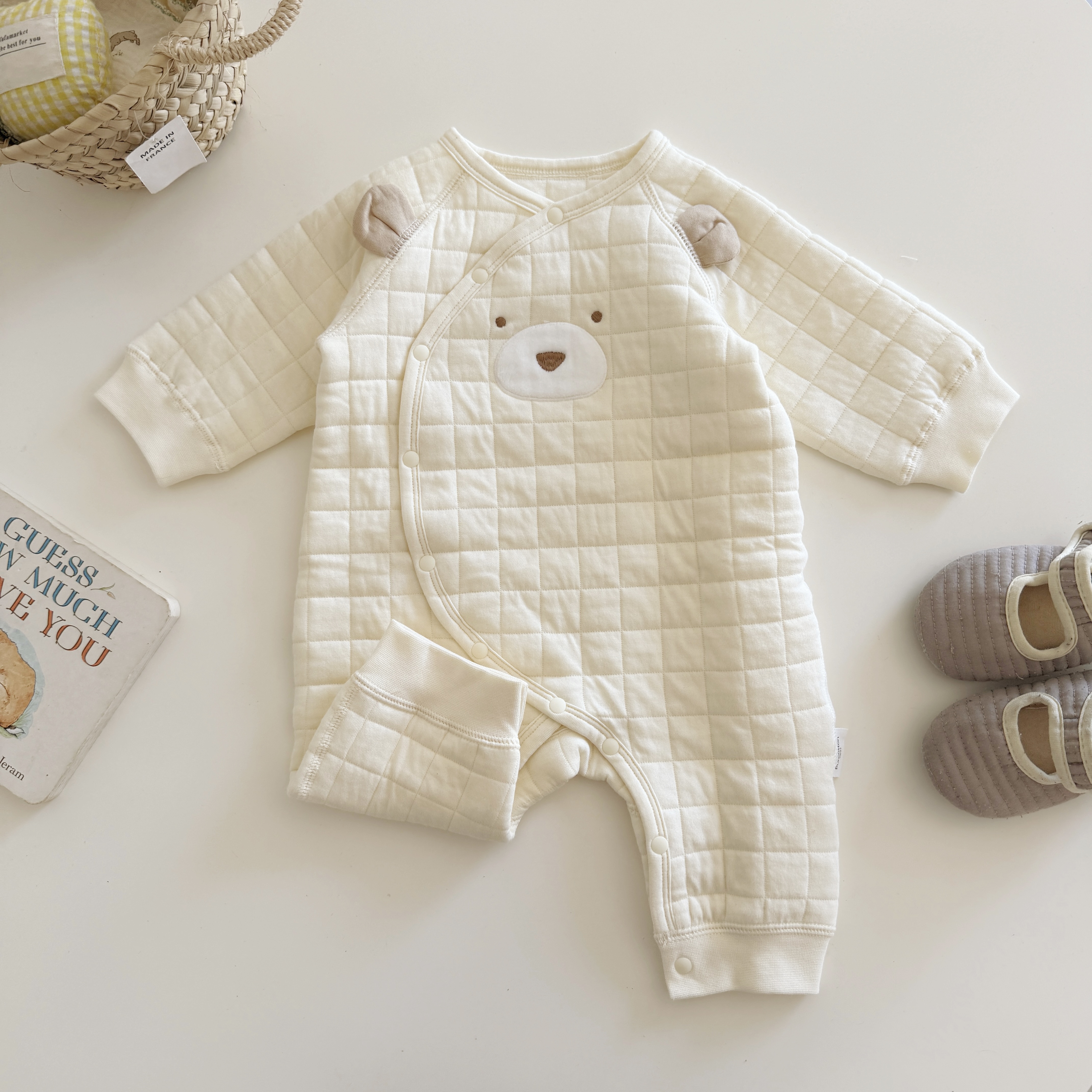 Baby Warm Bear Print Romper