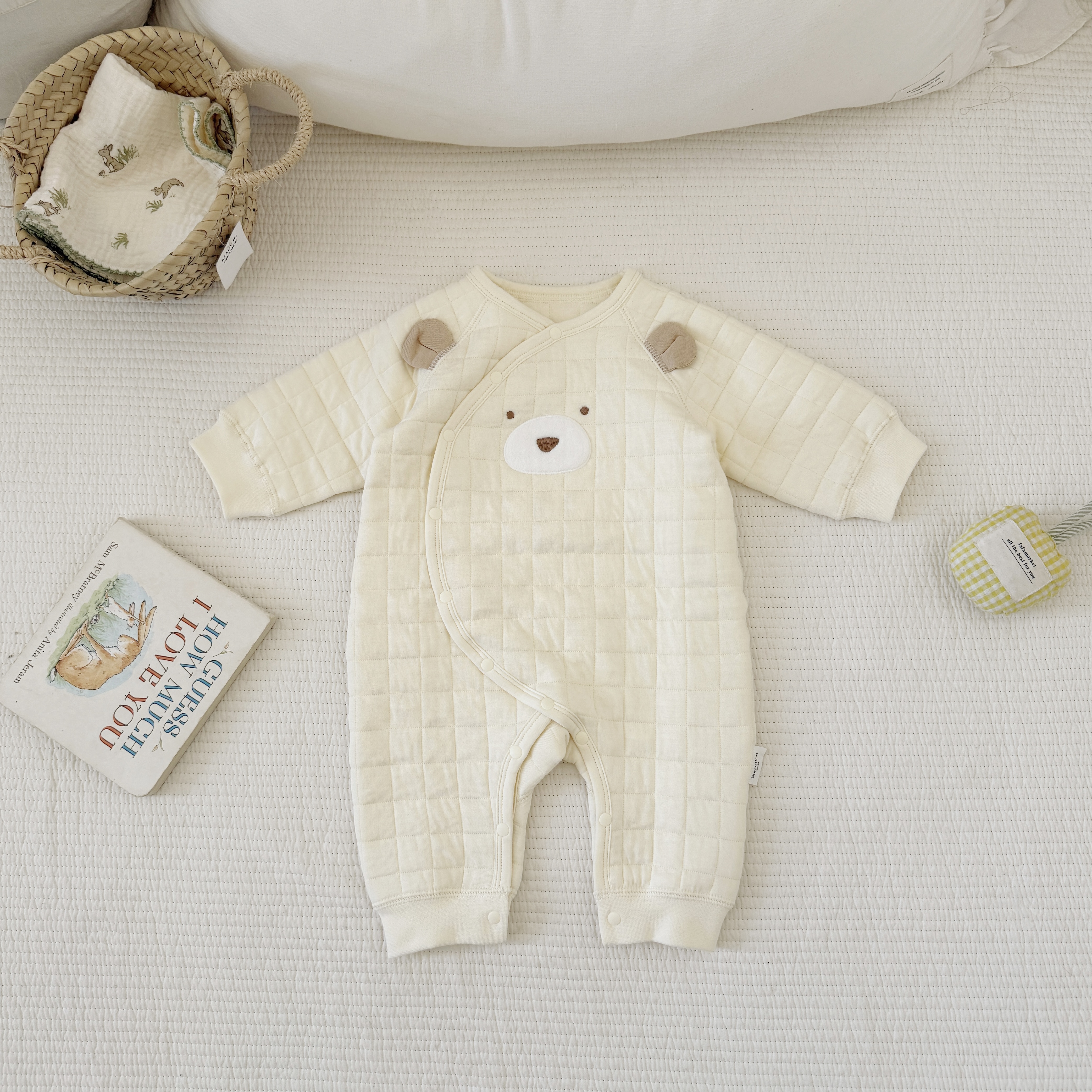 Baby Warm Bear Print Romper