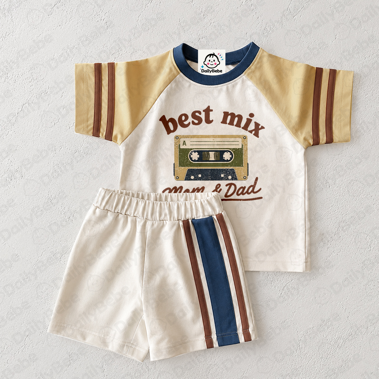 BEST MIX MOM &DAD Baby Kids Tape Retro Set 