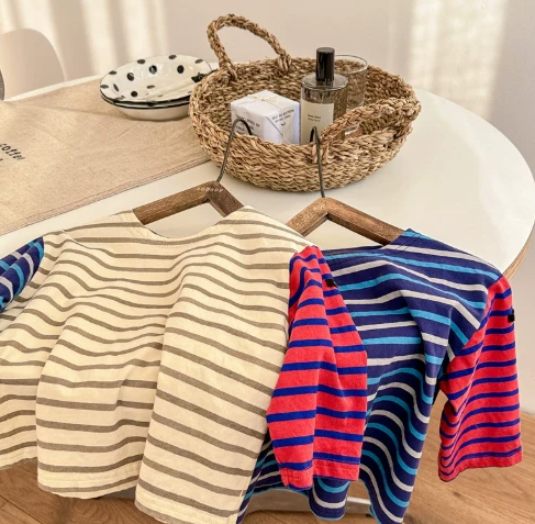 Toddler Contrast Striped T-shirt T-shirt