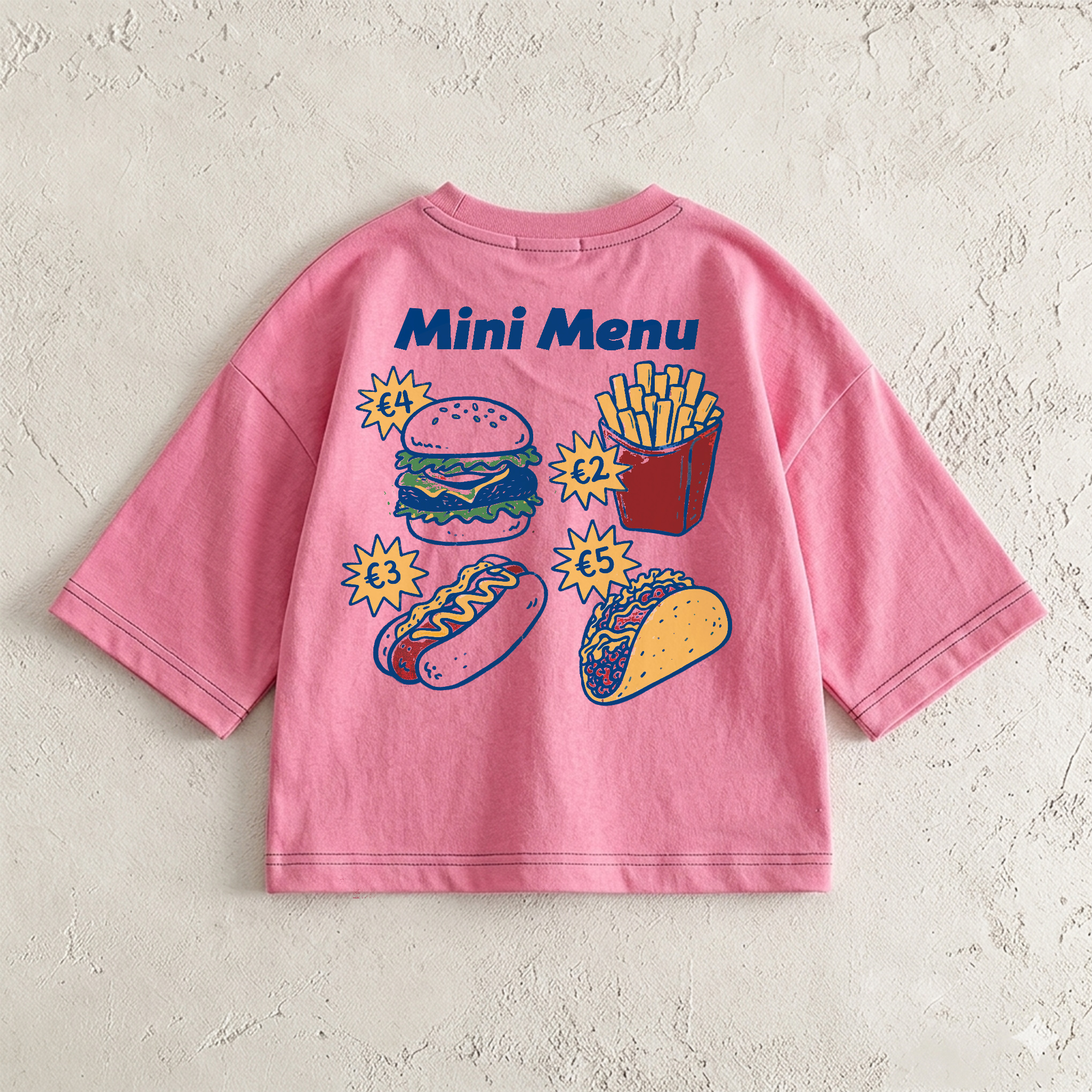MINI MENU Baby & Kids Foods Front & Back T-Shirt (6M-12Y)