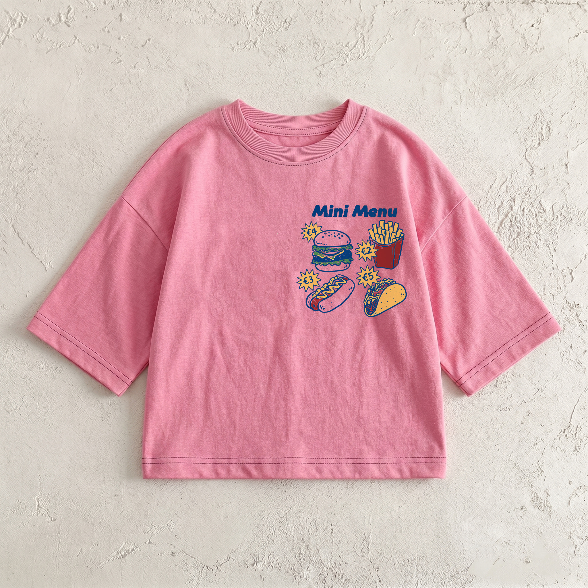 MINI MENU Baby & Kids Foods Front & Back T-Shirt (6M-12Y)