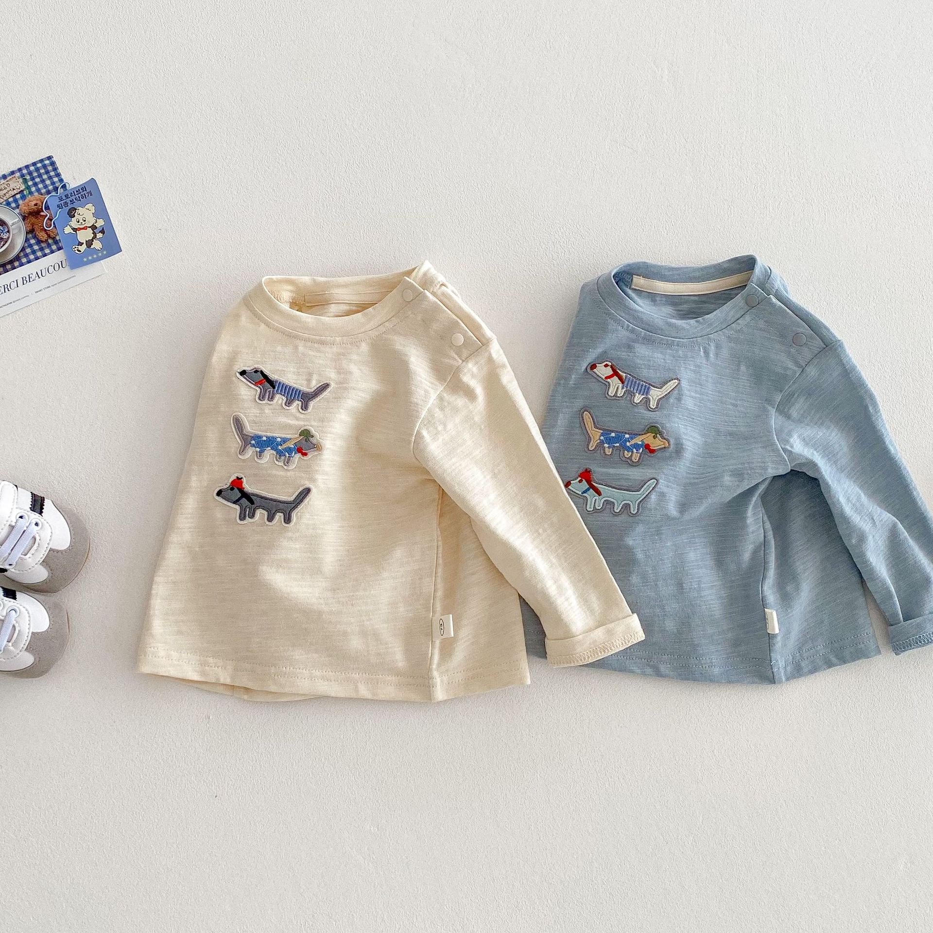 Baby Embroidered Dog T-shirt