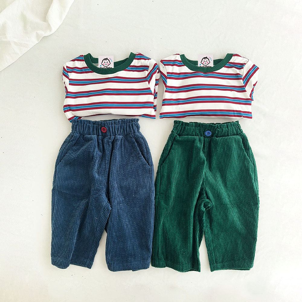 Baby & Kids Striped T-shirt and Casual Pants Set