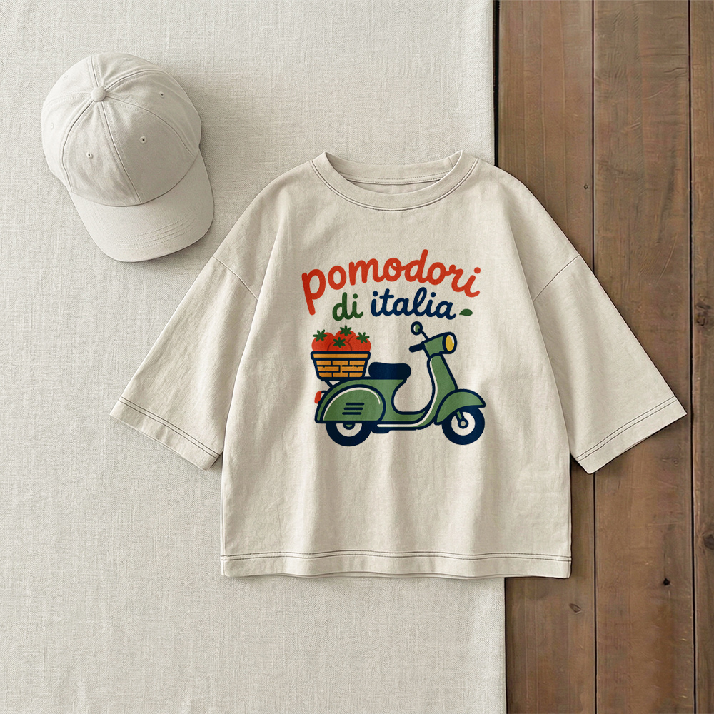 POMODORI DI ITALIA Baby & Kids Motorcycle Tomato T-Shirt (6M-12Y)