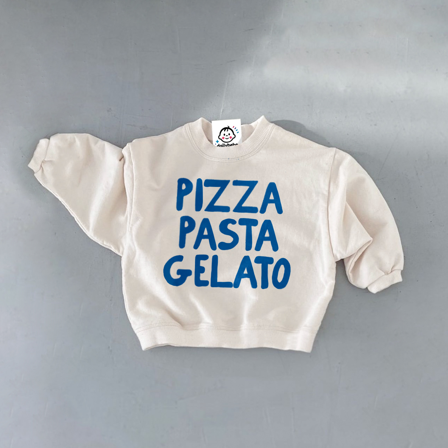 PIZZA PASTA GELATO Baby Toddler Sweatshirt 