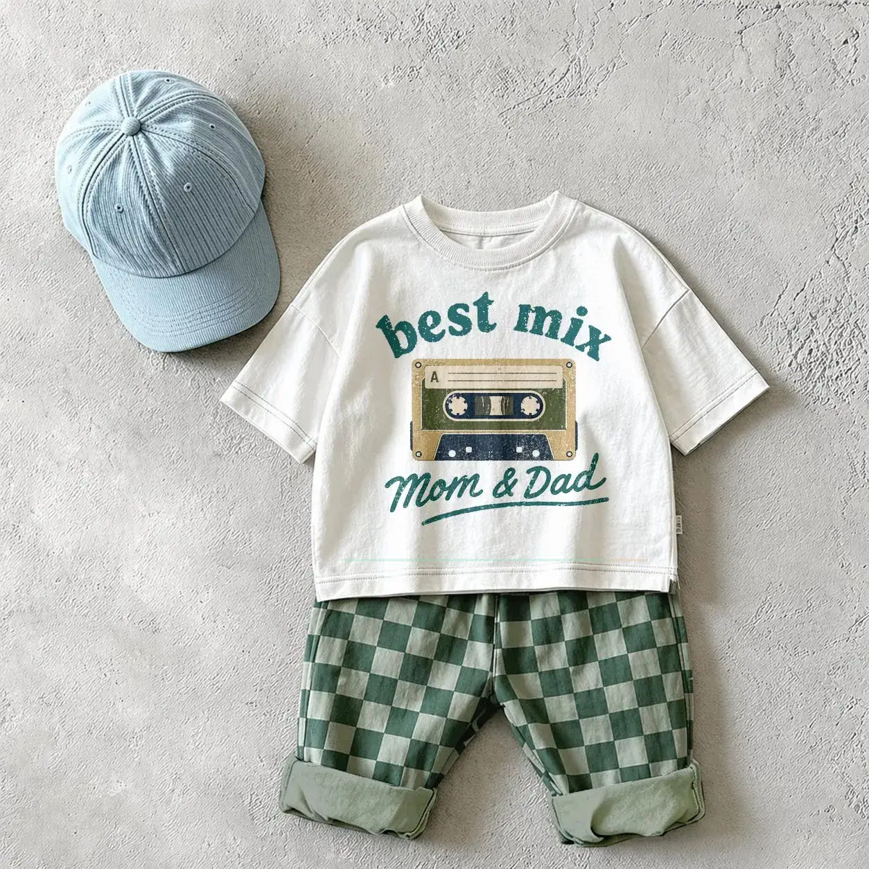 BEST MIX Baby & Kids Magnetic Tape Checkerboard 2 Piece Set