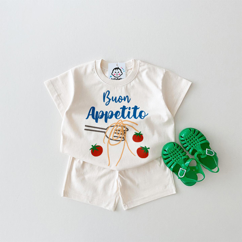 Buon APPETITO Baby Tomato Spaghetti White Set 