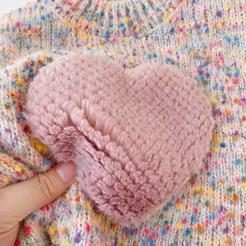Toddler Girl Heart Warm Sweater