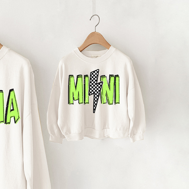 MAMA/MINI Mama and Me Lightning Sweatshirt