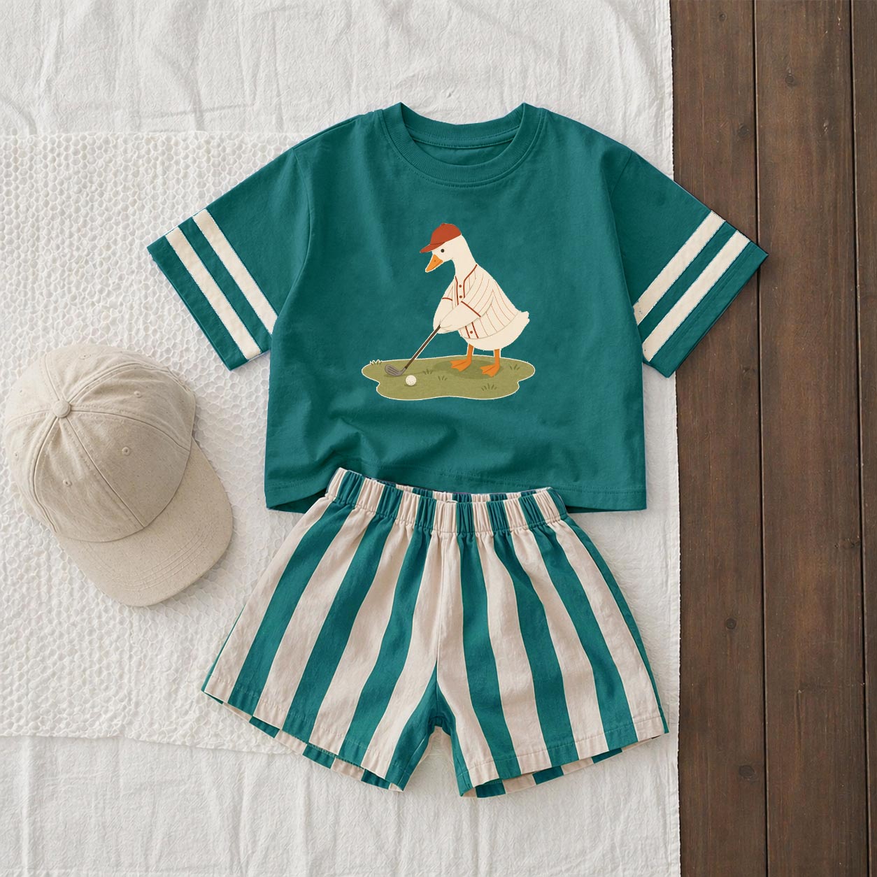 Baby & Kids Goose Golf Tee and Shorts Sets