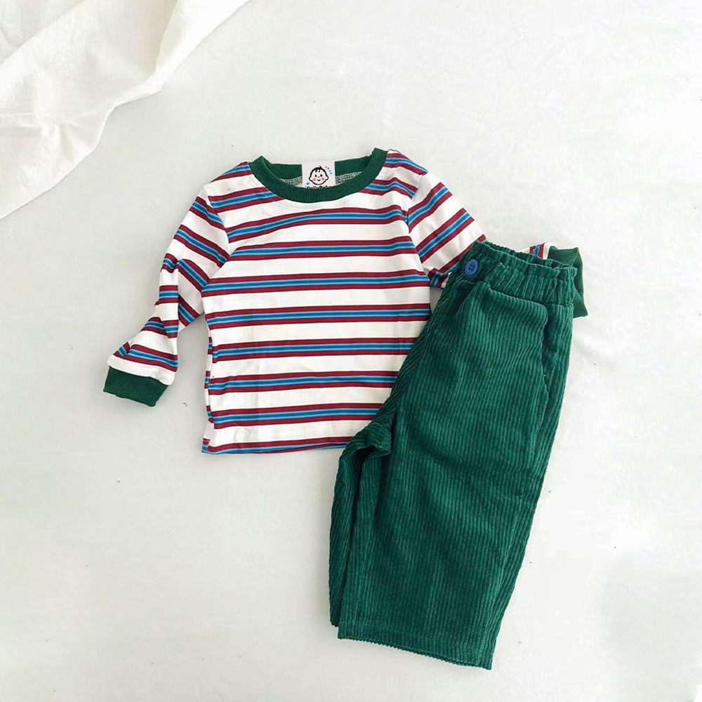 Baby & Kids Striped T-shirt and Casual Pants Set