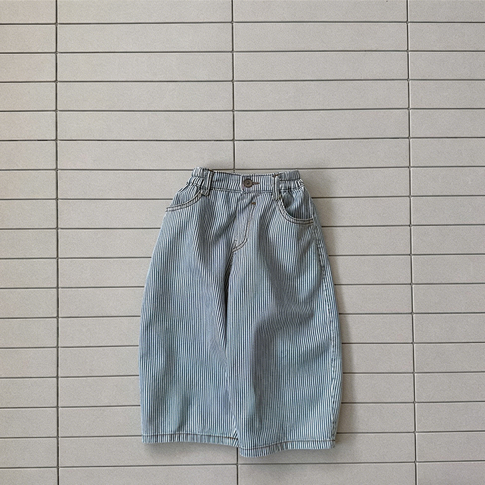 Baby & Kids Stripe Denim Pants