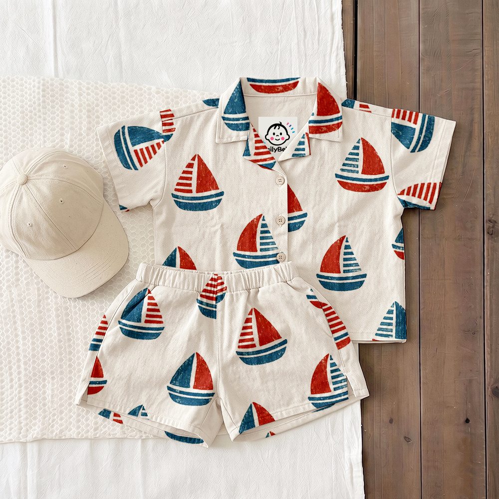 Baby & Kids Sailboat Lapel Beach Sets