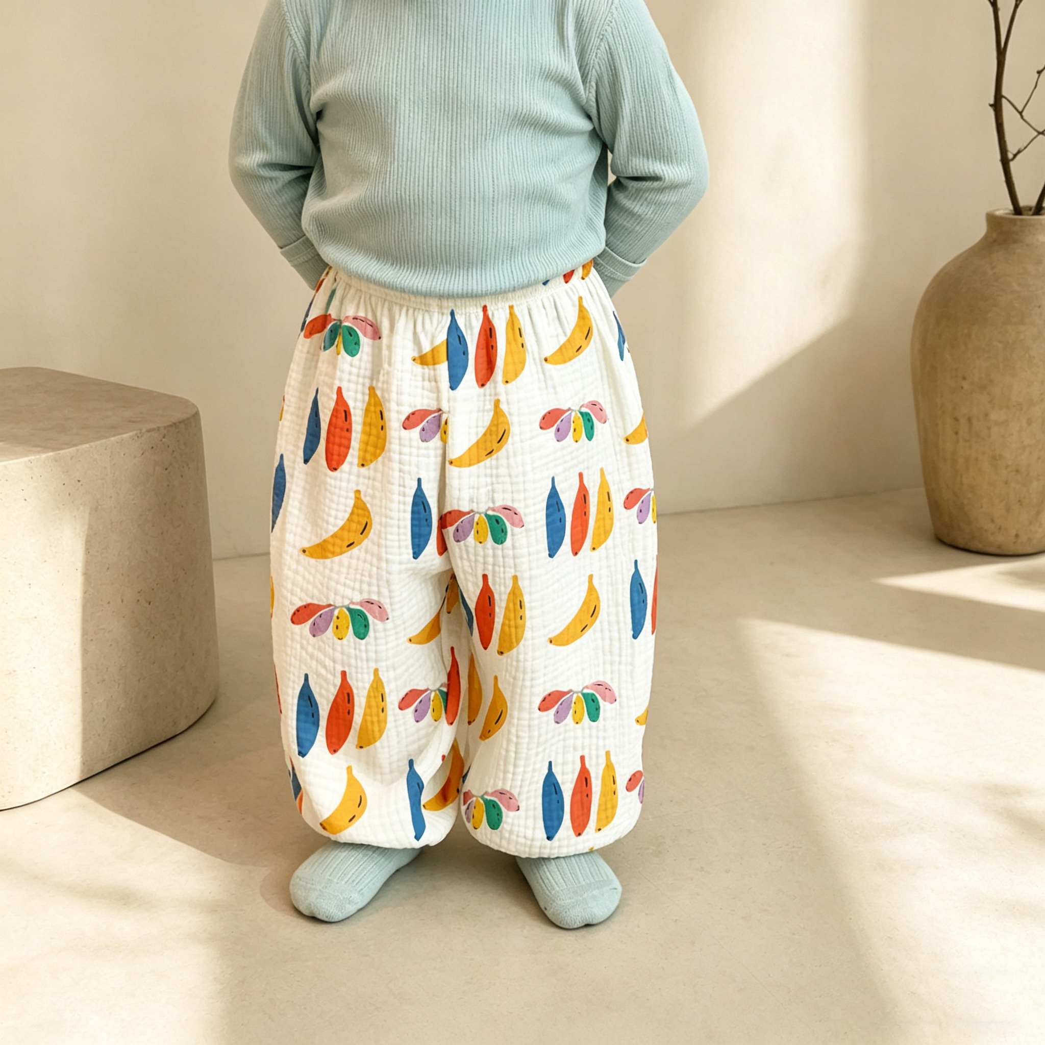 Baby & Kids Colorful Bananas Pants